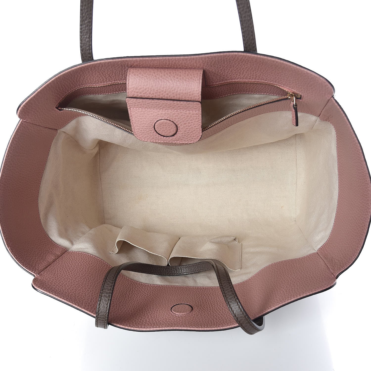 Gucci Dollar Calfskin Medium Swing Tote Grey Field Soft Pink 5 of 9