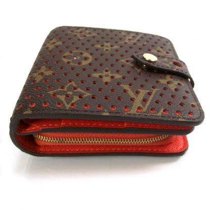 Louis Vuitton Monogram Perforated Compact Zipped Wallet Orange 4 of 7
