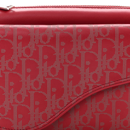 Christian Dior Galaxy Calfskin Oblique World Tour Saddle Belt Bag Red 7 of 9