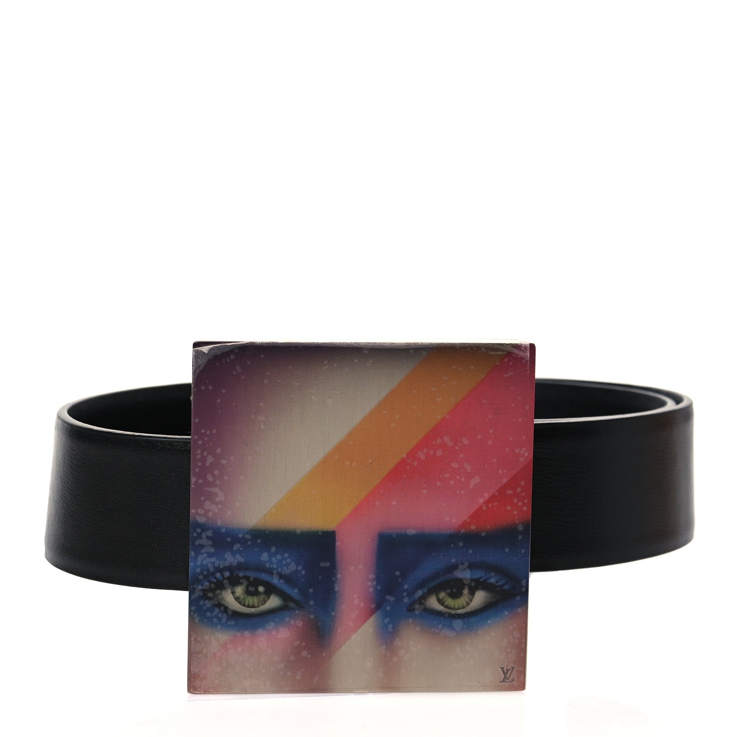 Louis Vuitton Calfskin 35mm Faces Belt 90 36 Black 1 of 7