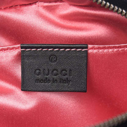 Gucci Velvet Matelasse Deer Embroidered Small GG Marmont Chain Shoulder Bag Black 5 of 9