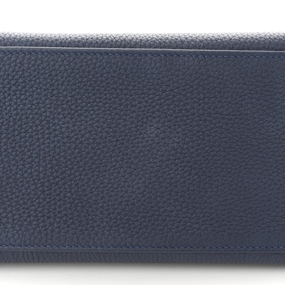 Hermes Togo Horseshoe Au Galop Kelly Retourne 28 Bleu Nuit Rouge H Fauve 11 of 13