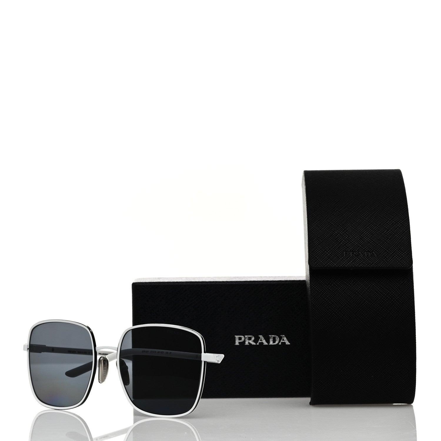Prada Metal Sunglasses SPR 55Y White 7 of 7