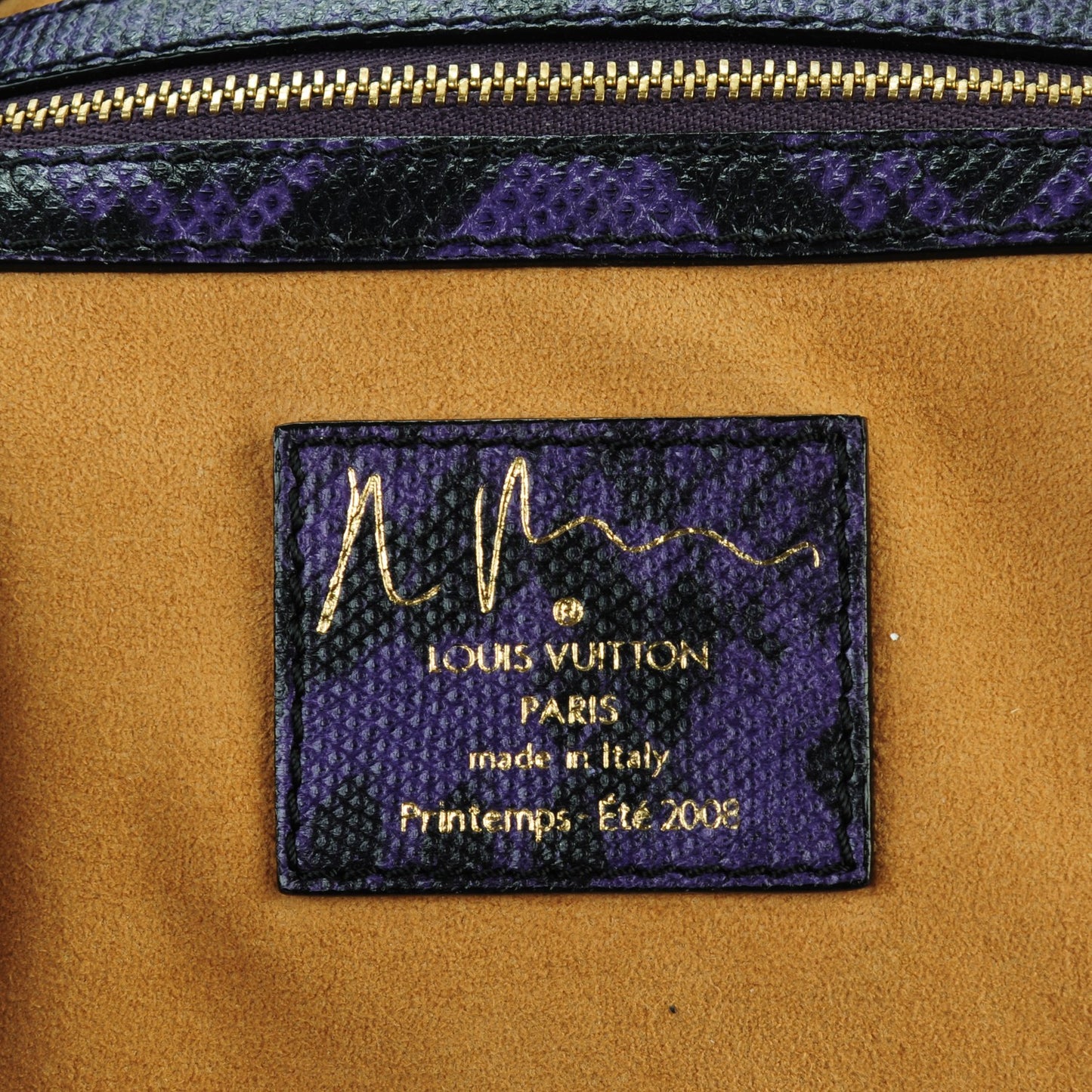 Monogram Karung Heartbreak Jokes Tote Violet