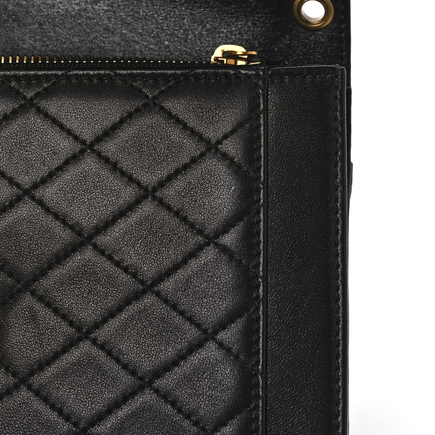 Saint Laurent Lambskin Quilted Mini Gaby Satchel Black 9 of 9