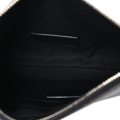Saint Laurent Grain De Poudre Zippered Pouch Black 5 of 7