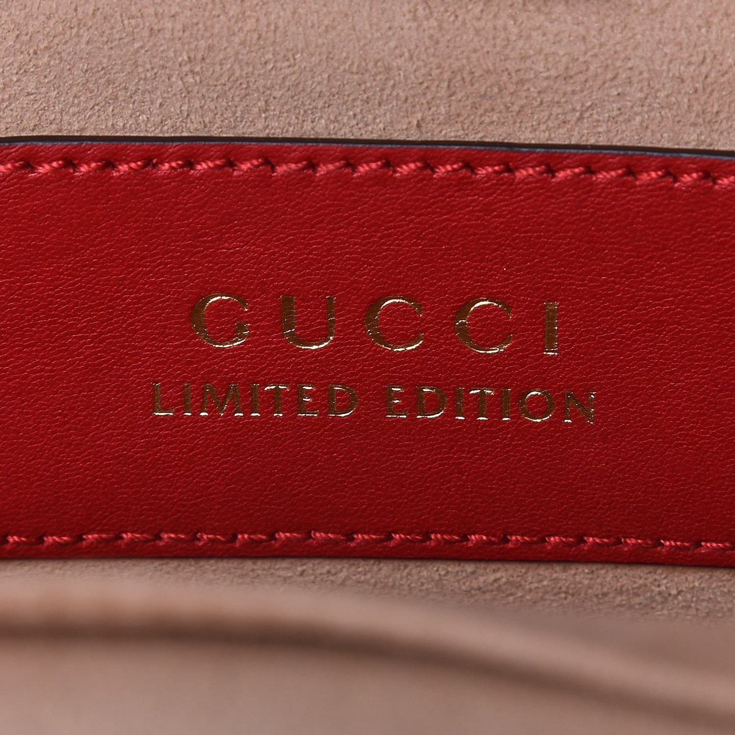 GG Supreme Monogram Web Kingsnake Heart Embroidered Small Day Backpack Red