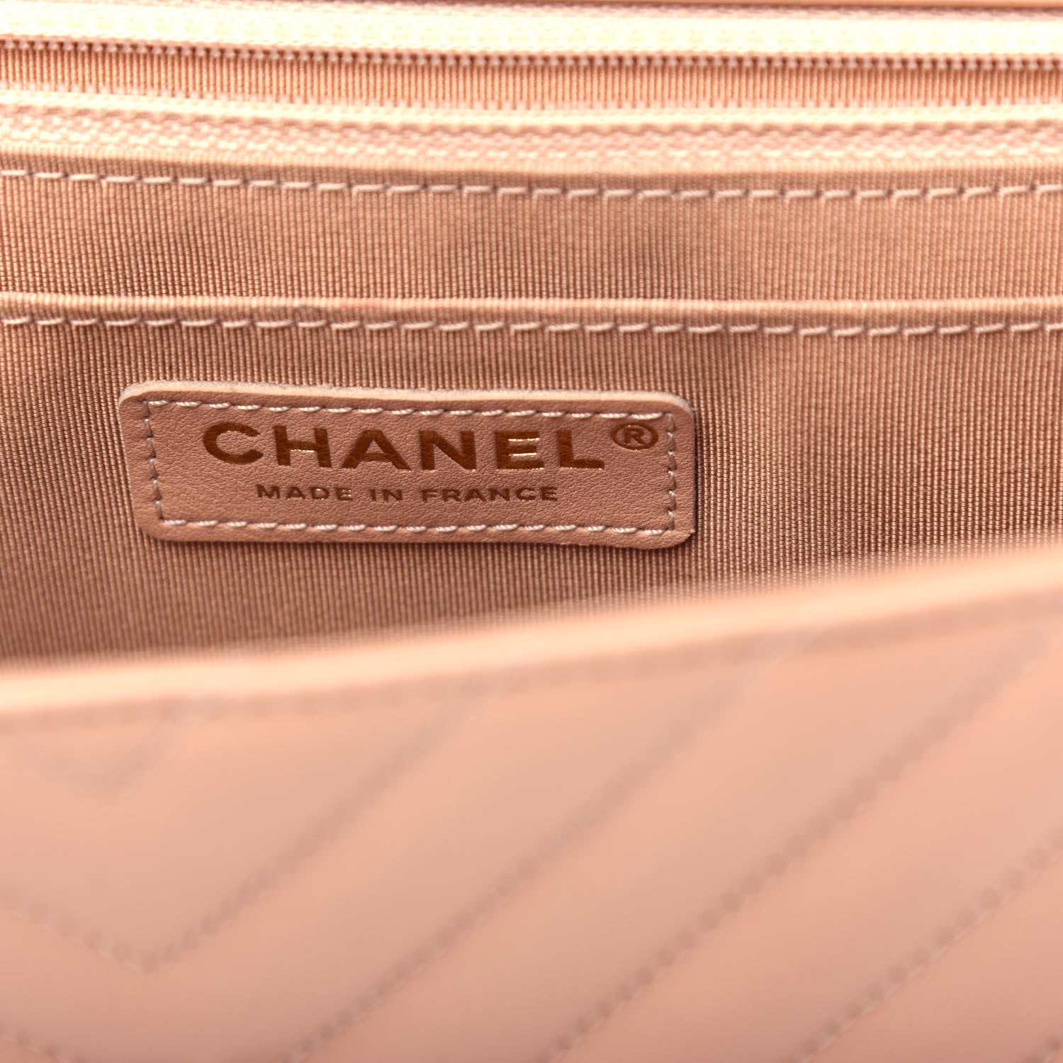 Chanel Calfskin Quilted Medium Daily Chevron Flap Beige 6 of 11