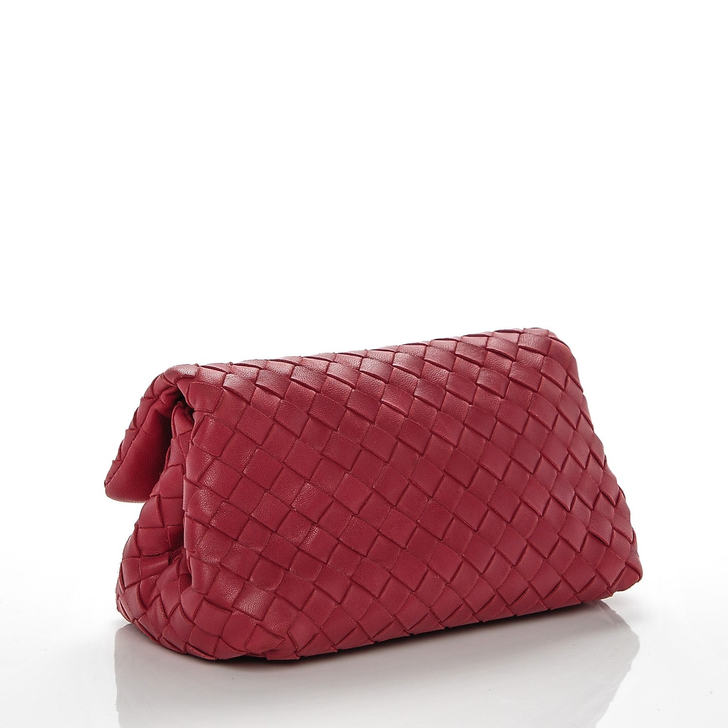 Bottega Veneta Nappa Intrecciato Cosmetic Case Cassis 3 of 6