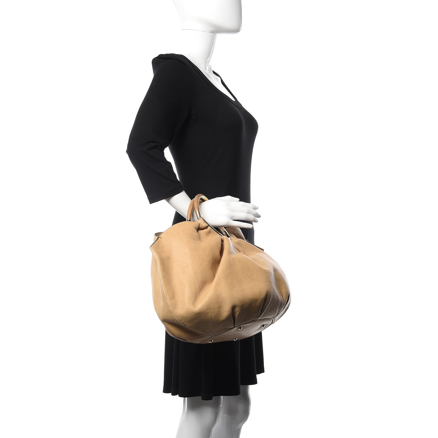 Christian Dior Smooth Calfskin Soft Babe Shopping Tote Beige 2 of 13