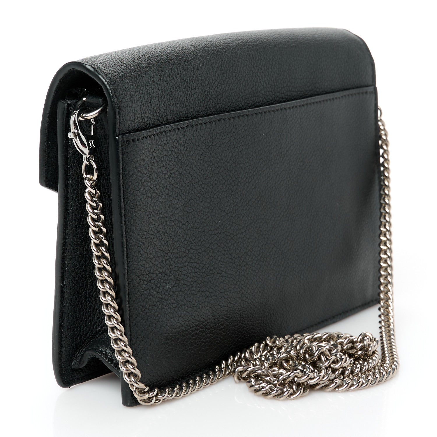 Louis Vuitton Soft Calfskin My Lockme Chain Pochette Black 3 of 9