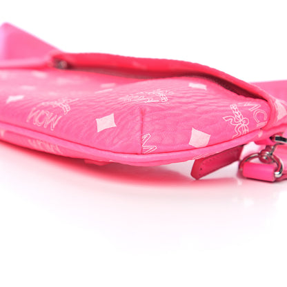 MCM Visetos Mini Crossbody Neon Pink 8 of 8