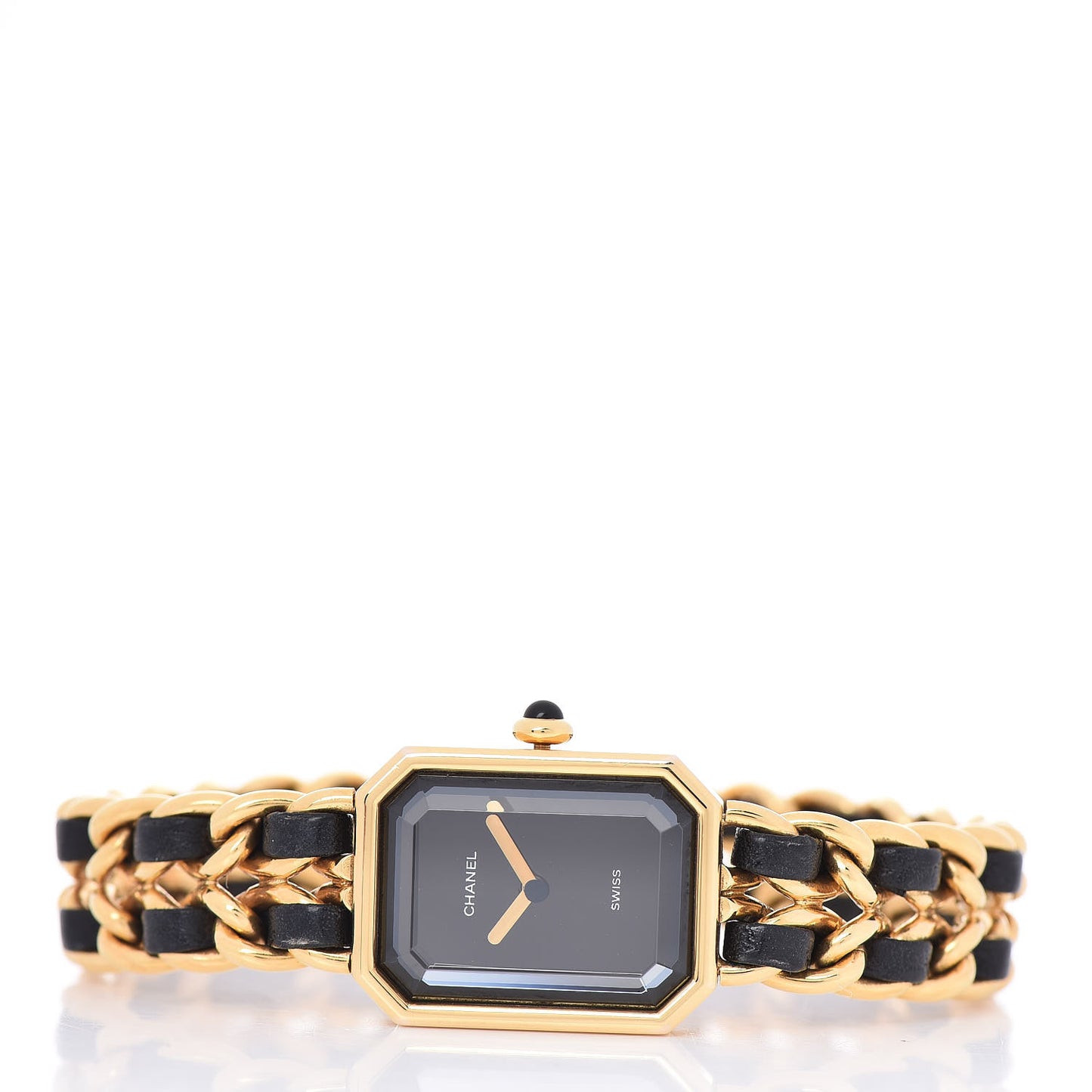 Stainless Steel Lambskin 20mm Chain Premiere Quartz Watch Gold XL