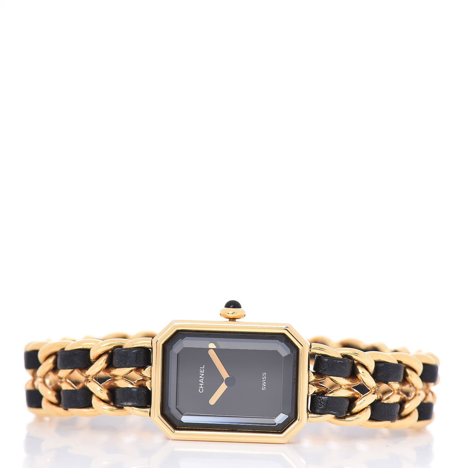Chanel Stainless Steel Lambskin 20mm Chain Premiere Quartz Watch Gold XL 3 of 5