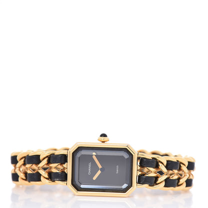 Chanel Stainless Steel Lambskin 20mm Chain Premiere Quartz Watch Gold XL 3 of 5
