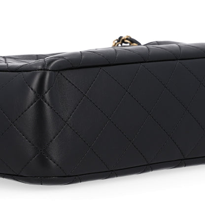 Chanel Lambskin Quilted Camerissimo Camera Case Black 9 of 11