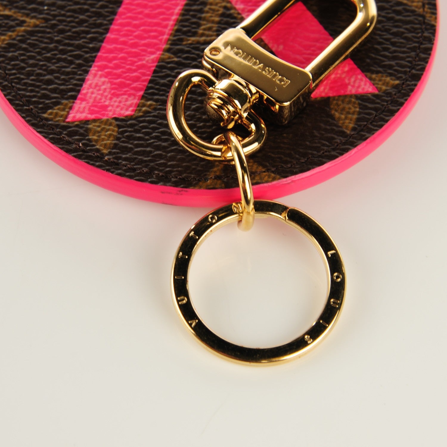 Louis Vuitton Monogram Illustre V Bag Charm Key Ring Grenade 3 of 8