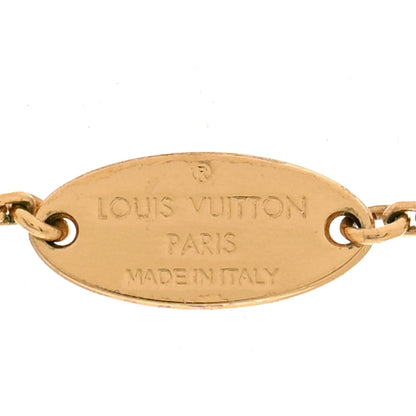 Louis Vuitton Metal Crystal LV In The Sky Necklace Gold 5 of 7