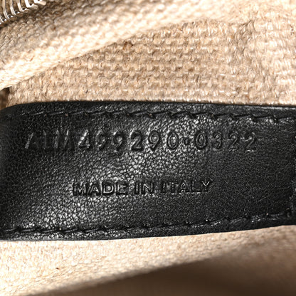 Saint Laurent Linen Calfskin Small Rive Gauche Tote Greggio Natural 7 of 10