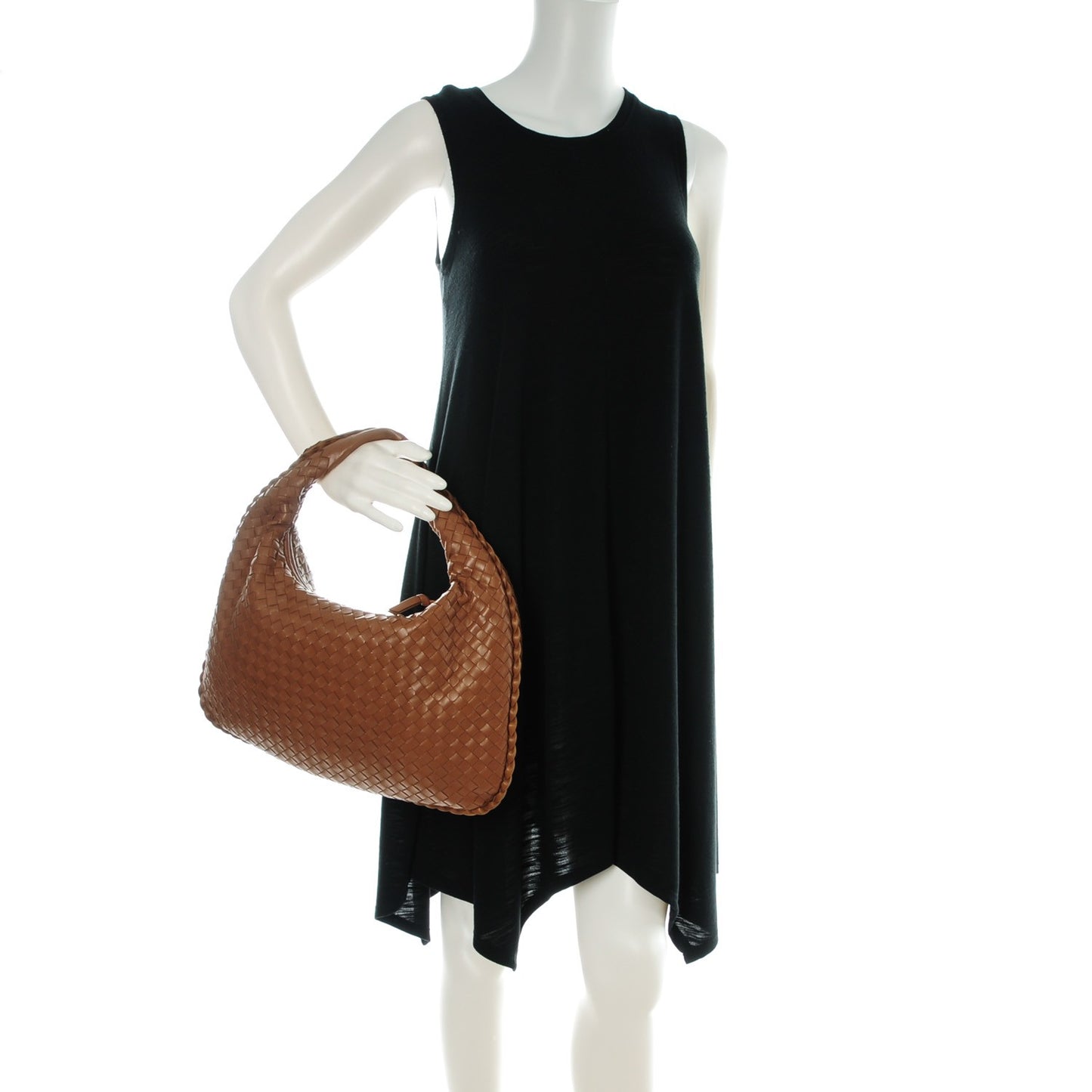 Nappa Intrecciato Medium Veneta Hobo Noce