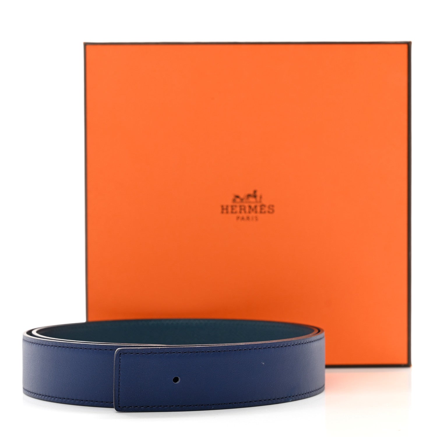 Hermes Swift Epsom 32mm Belt Strap 90 36 Colvert Bleu Saphir 6 of 6