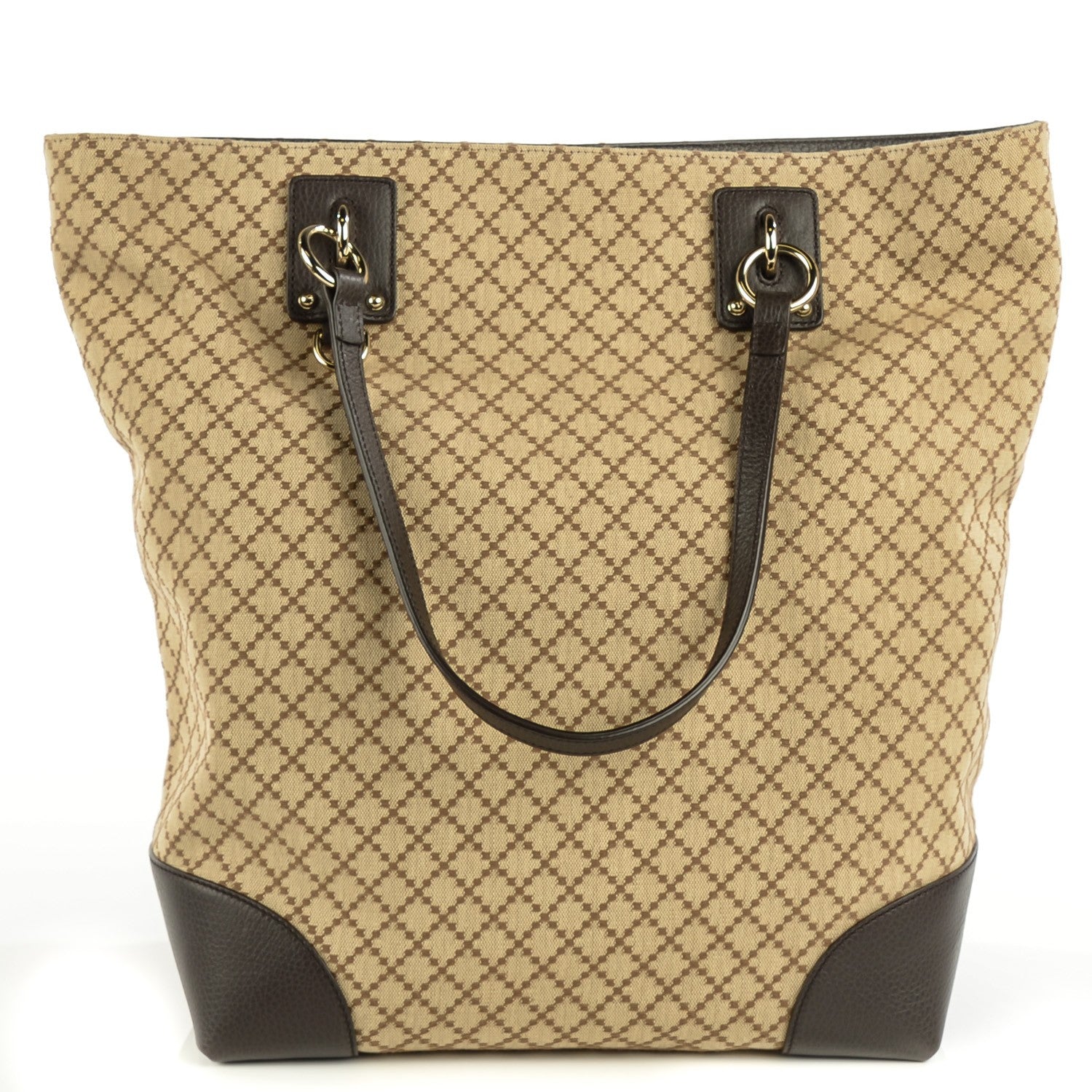Gucci Diamante Medium Vertical Tote Dark Brown 1 of 7