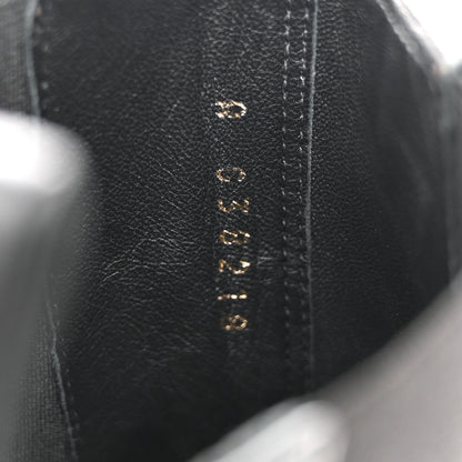Chanel Crumpled Calfskin Patent Cap Toe Short Boots 39.5 Black 9 of 12