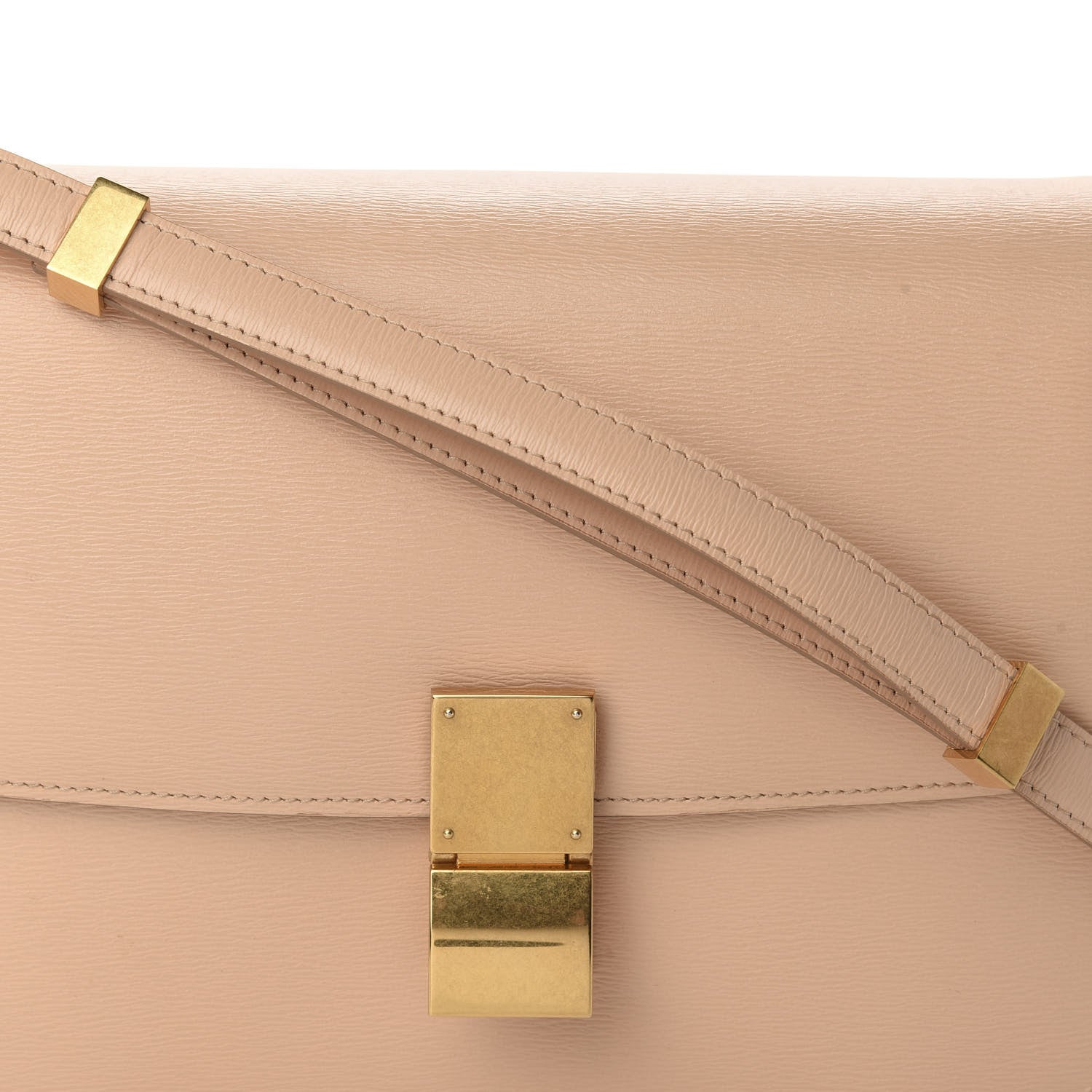 Celine Liege Calfskin Medium Classic Box Flap Bag Nude 10 of 10