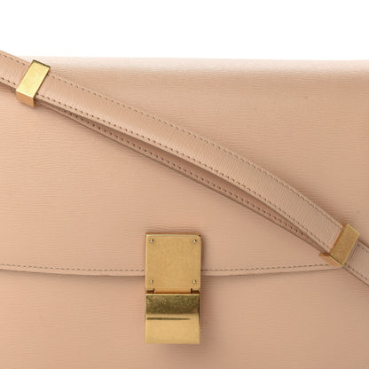 Celine Liege Calfskin Medium Classic Box Flap Bag Nude 10 of 10