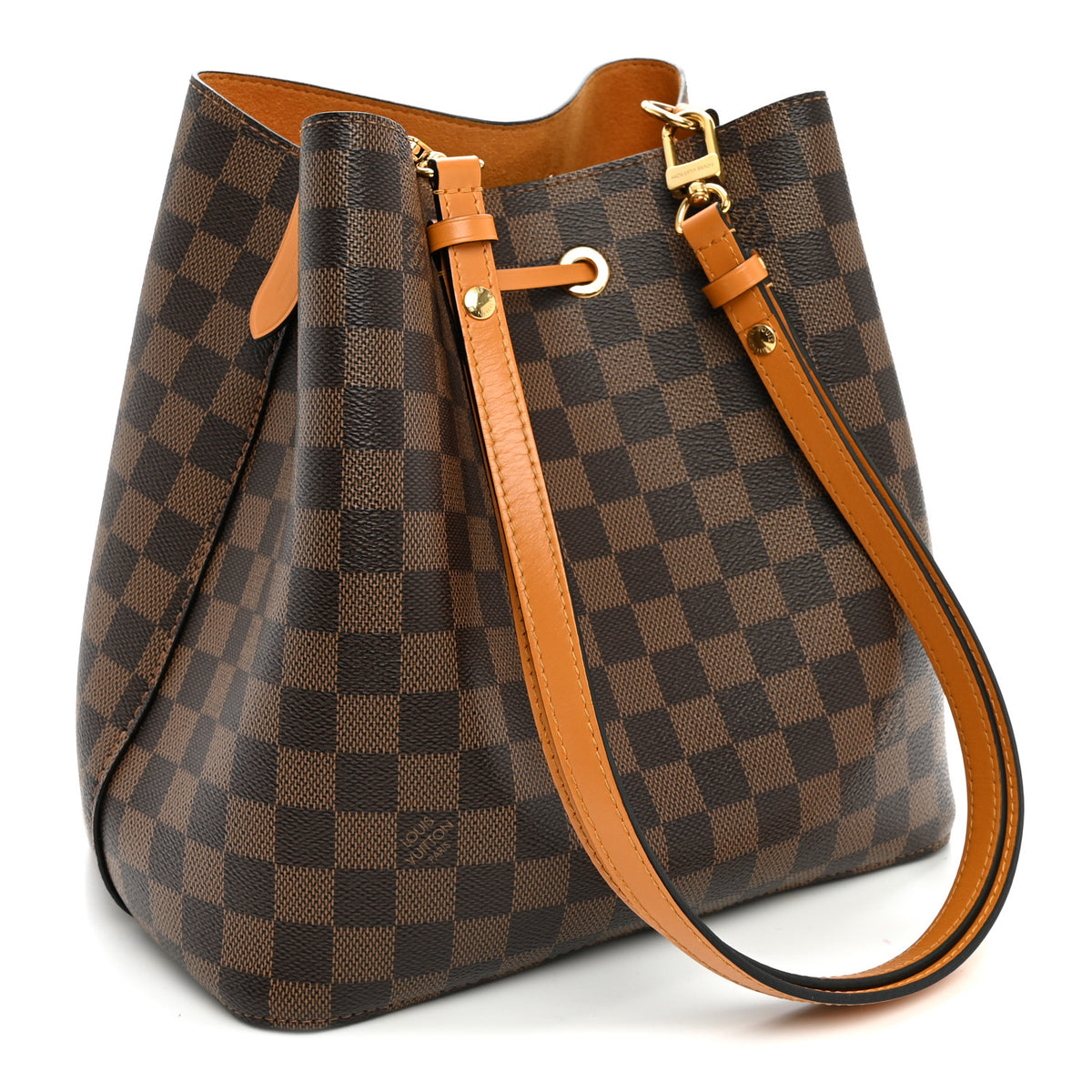 Louis Vuitton Damier Ebene Neonoe MM Safran 3 of 10