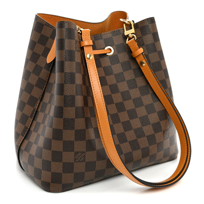 Louis Vuitton Damier Ebene Neonoe MM Safran 3 of 10