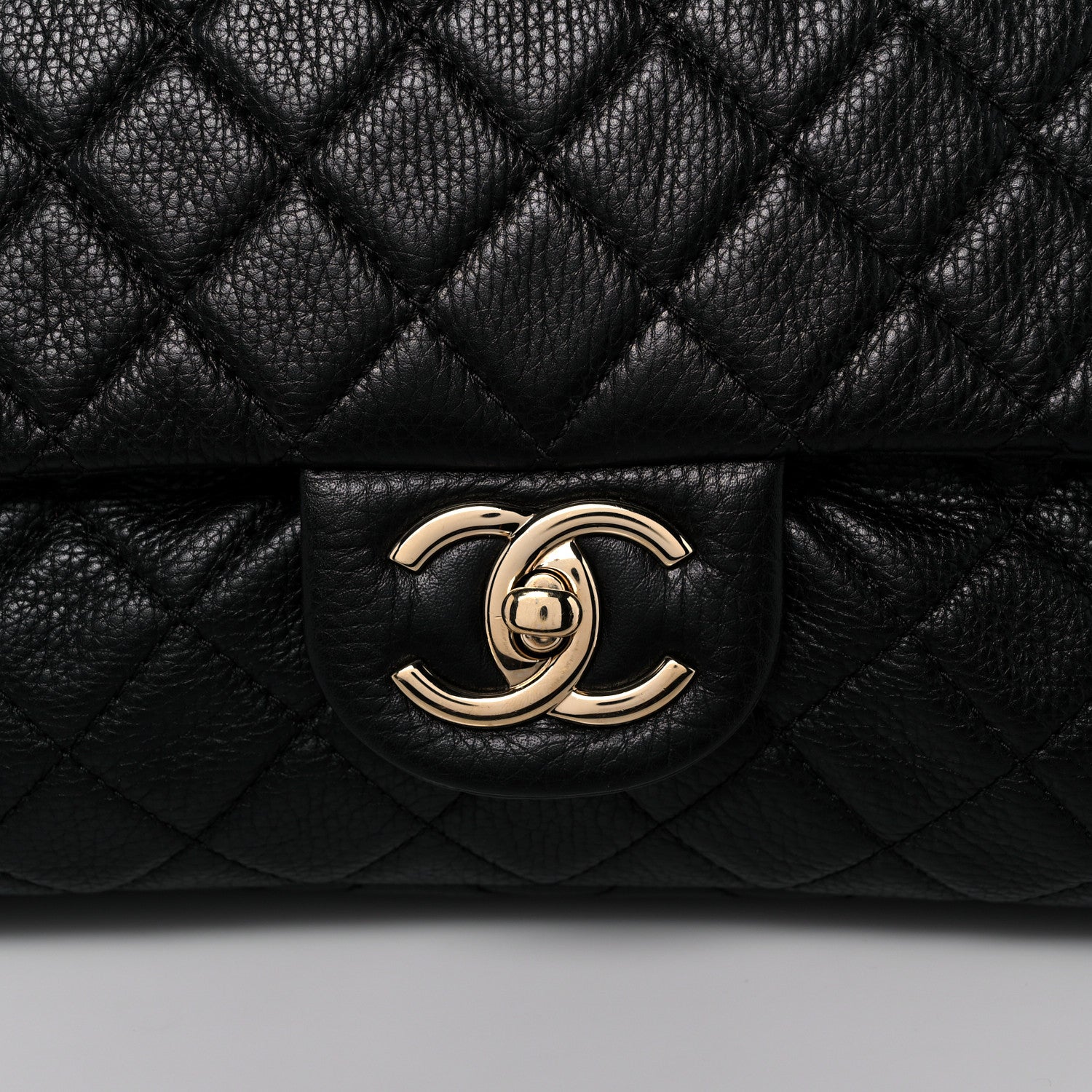 Chanel Calfskin Quilted XXL Travel Flap Bag Black 8 of 12