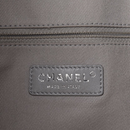 Chanel Glazed Calfskin Large Deauville Tote Black 7 of 10