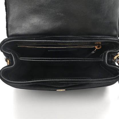 Saint Laurent Velvet Y Quilted Monogram Toy Loulou Chain Satchel French Black 5 of 11