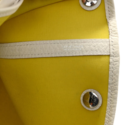 Hermes Toile Officier Negonda Garden Party 36 MM Lime White 5 of 8