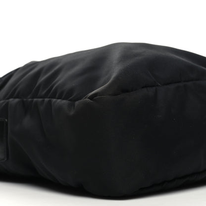 Prada Nylon Flat Messenger Bag Black 8 of 10