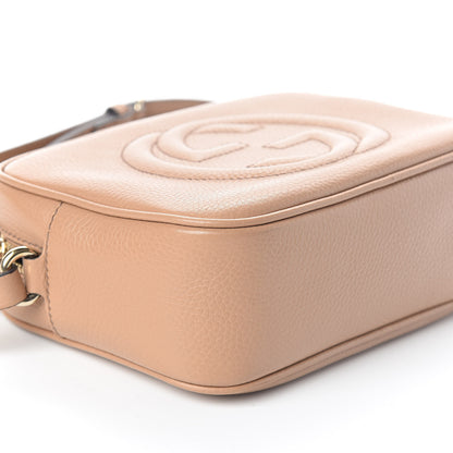 Gucci Pebbled Calfskin Small Soho Disco Bag Rose Beige 7 of 8
