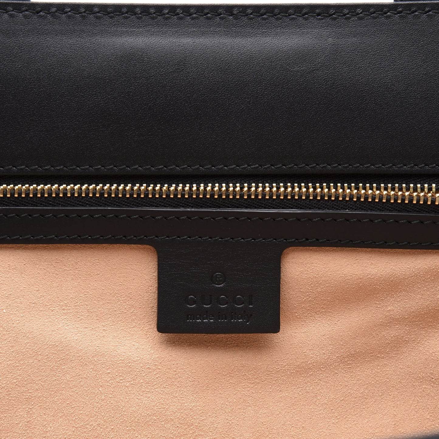 Suede Patent Web Ophidia Vertical Tote Nocciola Black