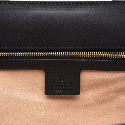 Gucci Suede Patent Web Ophidia Vertical Tote Nocciola Black 5 of 10