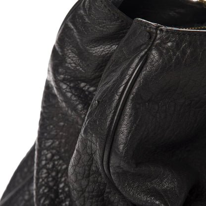 Fendi Crinkled Lambskin Mia Tote Black 10 of 11