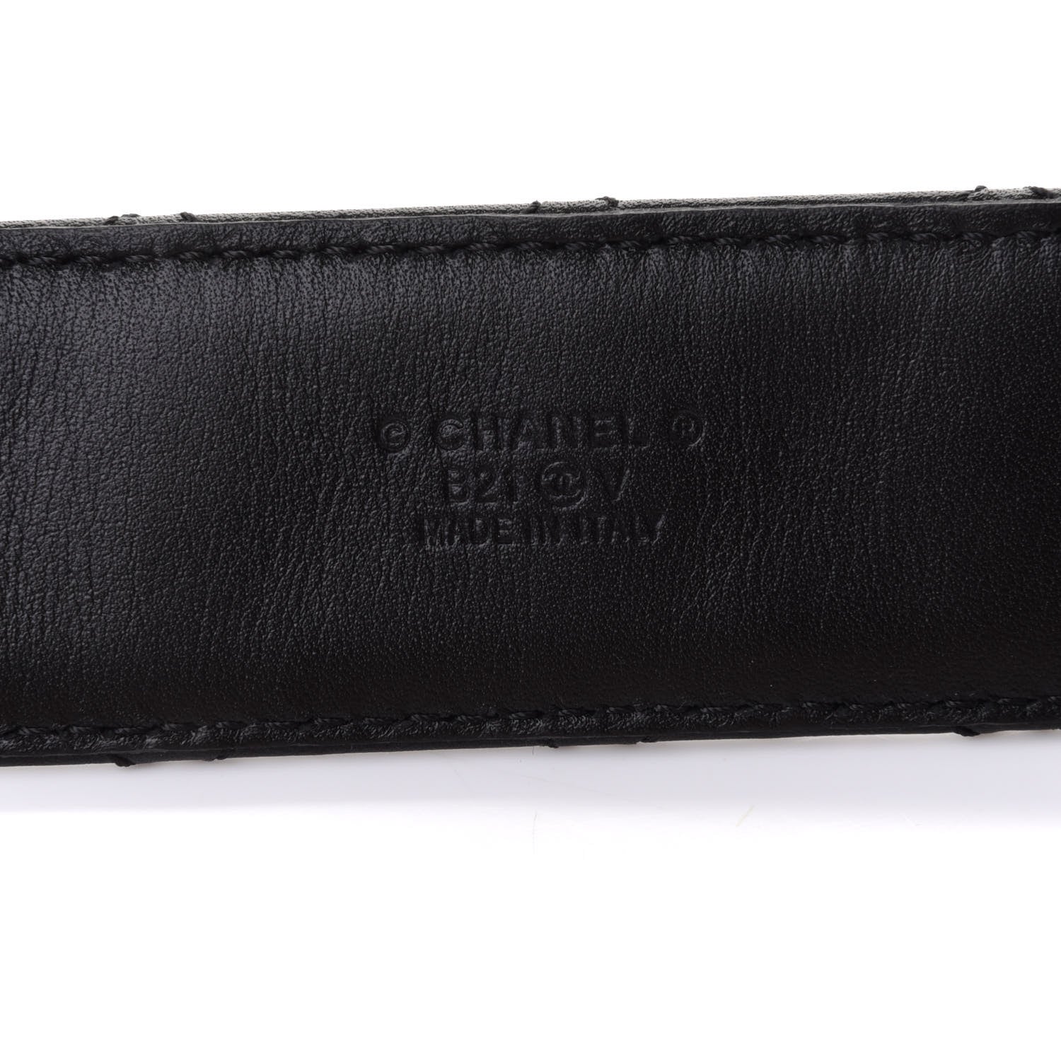 Chanel Calfskin Quilted CC Chain Belt 85 Black 3 of 8
