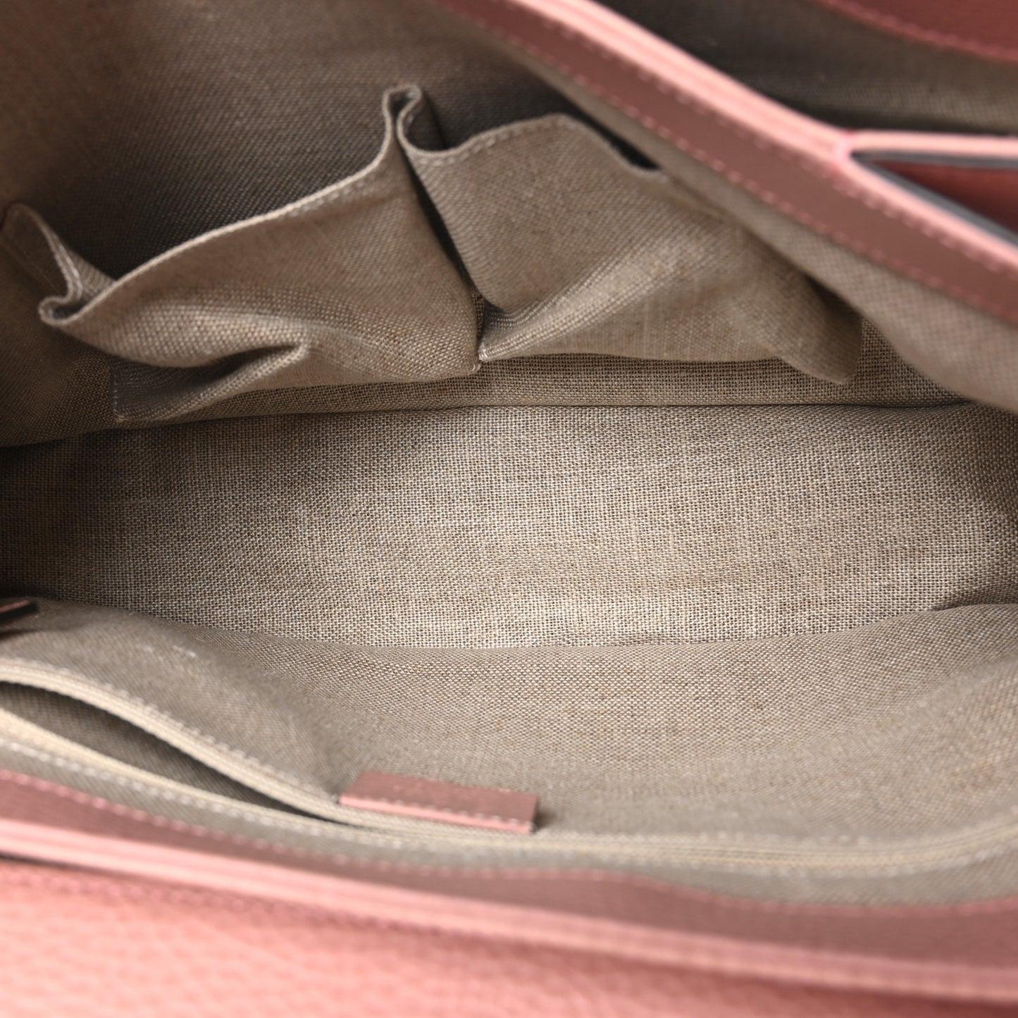 Dollar Calfskin Medium Interlocking G Top Handle Shoulder Bag Soft Pink