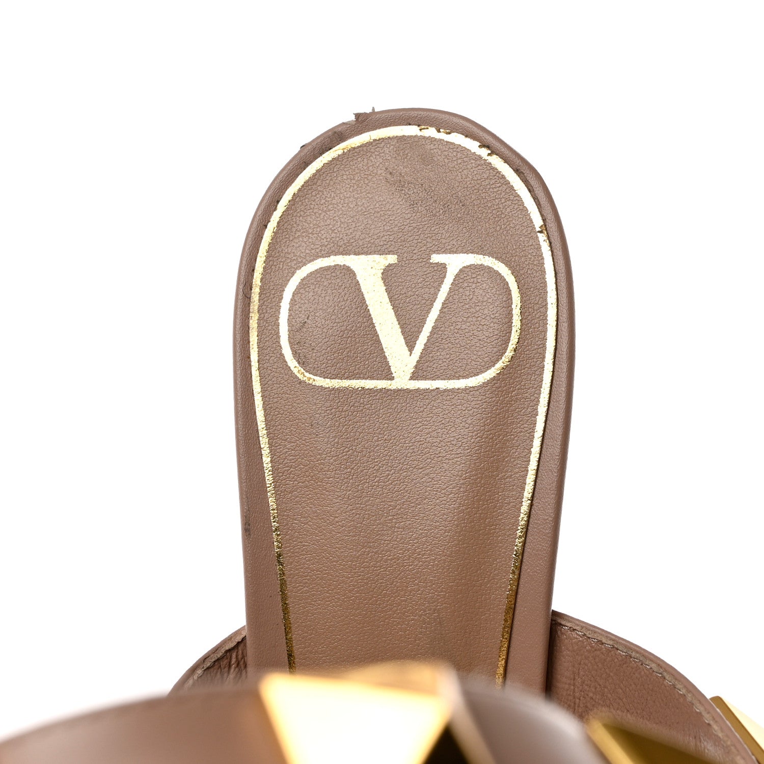 Valentino Garavani Calfskin Roman Stud Ankle Strap 80mm Pumps 37.5 Rose Cannelle 6 of 10