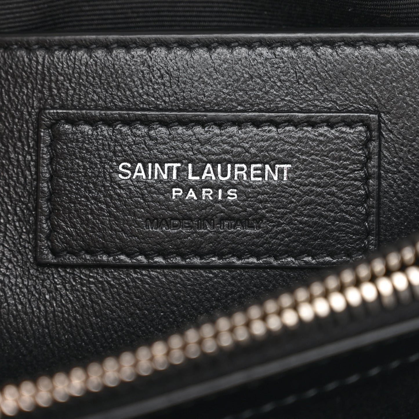 Calfskin Y Quilted Monogram Small Loulou Chain Satchel Black