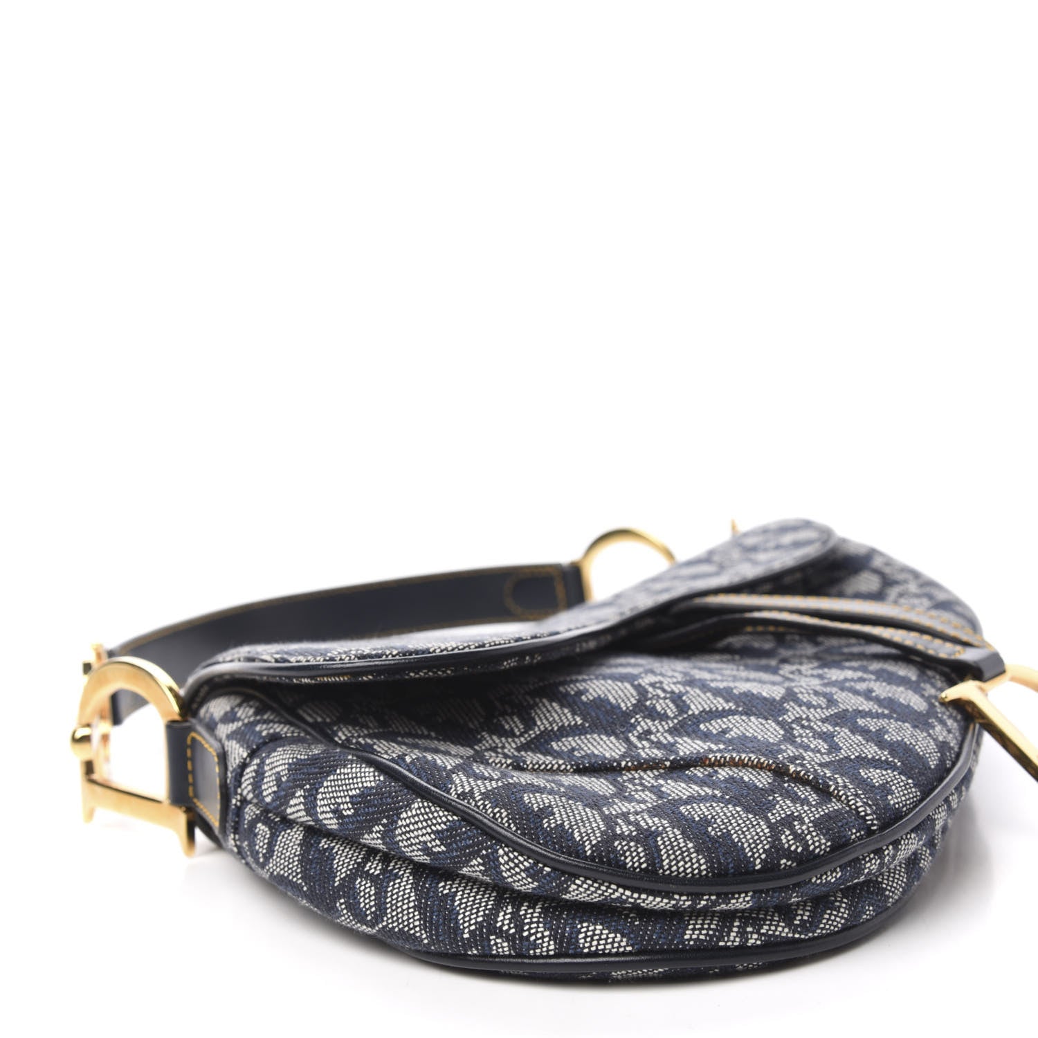 Christian Dior Monogram Saddle Bag Blue 6 of 10