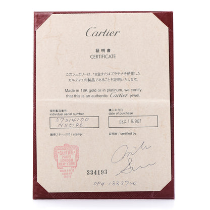 Cartier 18K White Gold Diamond LOVE Drop Necklace 6 of 6