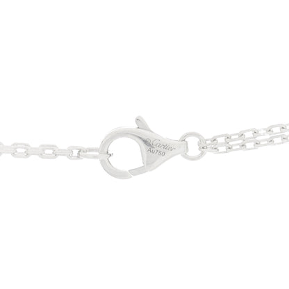 Cartier 18K White Gold 2 Diamond LOVE Necklace 4 of 5