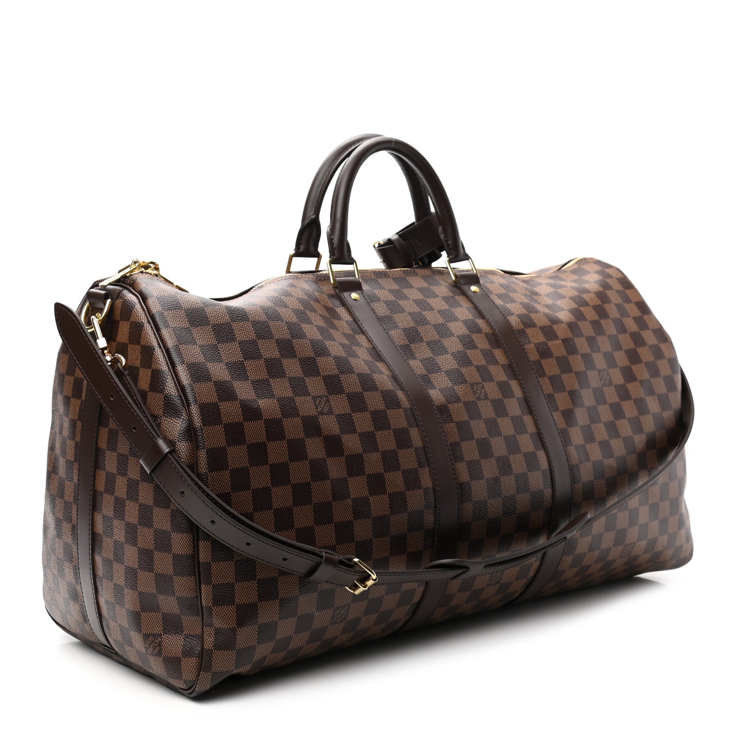 Louis Vuitton Damier Ebene Keepall Bandouliere 55 2 of 8