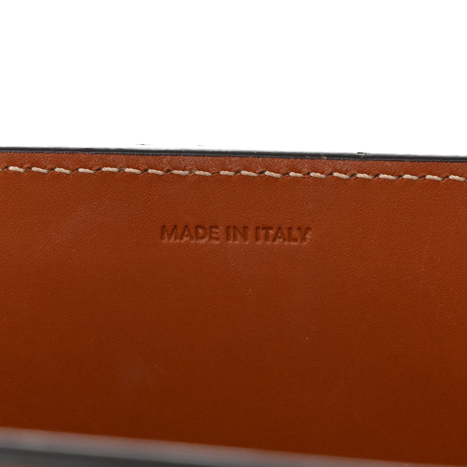 Celine Maillon Triomphe Canvas Calfskin Small Vertical Cabas Navy Tan 7 of 11