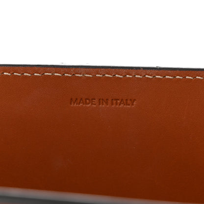 Celine Maillon Triomphe Canvas Calfskin Small Vertical Cabas Navy Tan 7 of 11